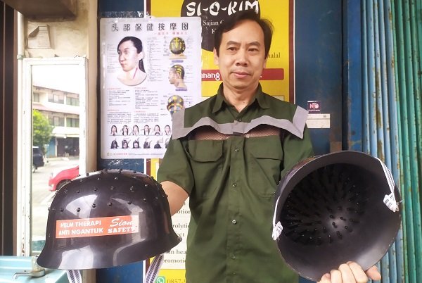 Warga Kota Bandung Ciptakan Helm Anti Ngantuk untuk Cegah Kecelakaan
