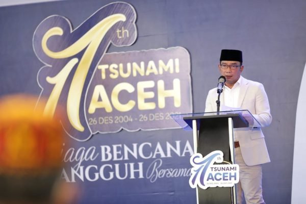 Ridwan Kamil Hadiri Peringatan 17 Tahun Tsunami Aceh