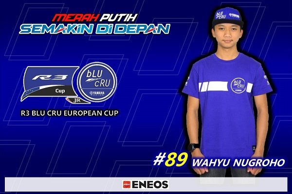 Wahyu Nugroho Siap Berlaga di Kejuaraan R3 bLU cRU European Cup 2022