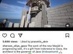 Masjid Rancangan Ridwan Kamil Berdiri di Gaza Palestina