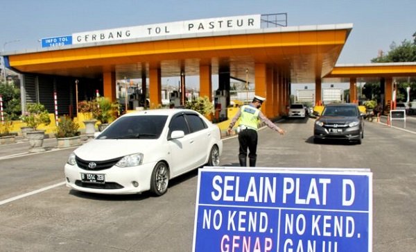 Ganjil Genap 5 Gerbang Tol di Kota Bandung Mulai Berlaku
