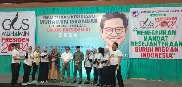 Didukung Nyapres 2024 oleh Pekerja Migran Jabar, Gus Muhaimin Menangis