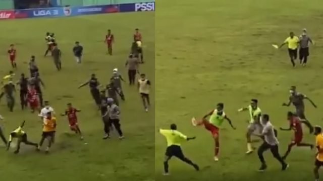 Laga Farmel FC vs NZR Sumbersari Ricuh, Wasit jadi Bulan-bulanan Pemain