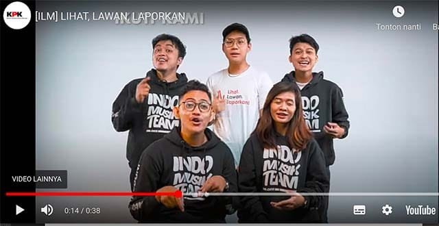 KPK Ternyata Pernah Gandeng Indra Kenz, jadi Model Video Klip Lagu Kampanye Antikorupsi