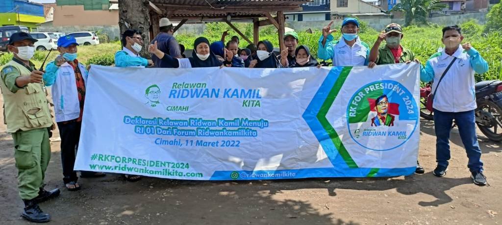 Relawan RidwanKamilKita Wilayah Cimahi Dorong  Ridwan Kamil  Maju di Pilpres 2024