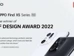 OPPO Find X5 Series Menangkan Penghargaan Prestisius, iF DESIGN AWARD 2022
