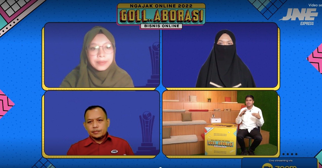 Wujudkan Kolaborasi UKM Sukabumi, JNE Hadirkan Goll..Aborasi Bisnis Online 2022
