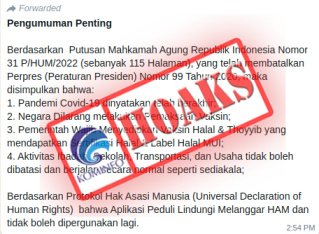 MA Putuskan Pandemi Covid-19 Telah Berakhir? Cek Faktanya