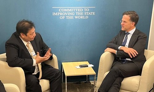Menko Airlangga dan Perdana Menteri Belanda Perkuat dan Perluas Kerja Sama Kedua Negara