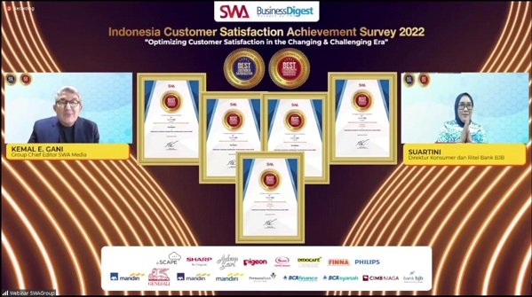 Beri Kepuasan Terbaik, bank bjb Raih Indonesia Consumer Financial Service Award 2022