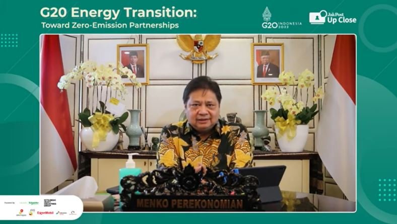 Menko Airlangga Utarakan Momen G20, GCRG, dan COP26 Membuat Indonesia Berada di Posisi Sentral Pengaturan Transisi Energi