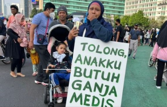 Viral Seorang Ibu Butuh Ganja Medis Demi Pengobatan Anak, Ini Reaksi Polisi