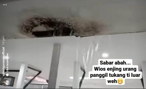 Rumah Dinasnya Bocor, Sahrul Gunawan: Sudah Kayak Air Terjun