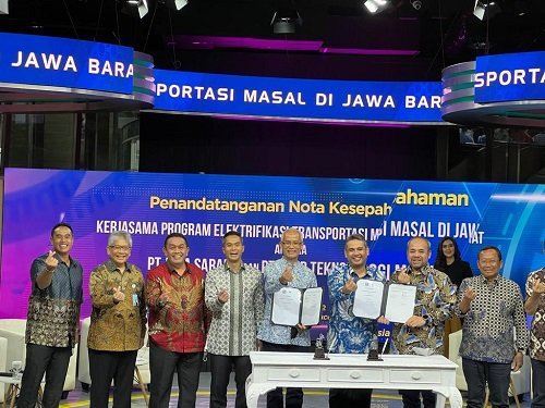 VKTR dan PT Jasa Sarana Tandatangani MoU, Siapkan Bus Listrik untuk Bandung Raya