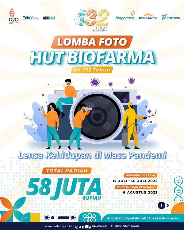 Bio Farma Gelar Lomba Foto Berhadiah Puluhan Juta Rupiah di Momen HUT ke-132