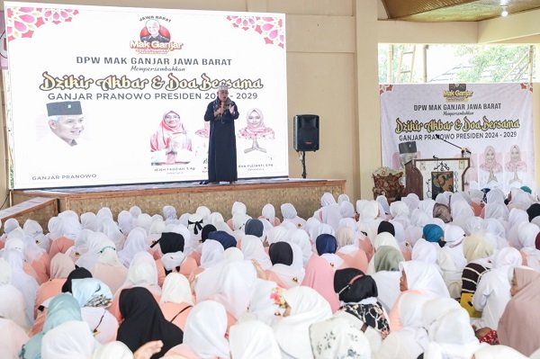 Dari Cianjur, Ribuan Relawan Mak Ganjar Jabar Lantunkan Doa Terbaik untuk Indonesia