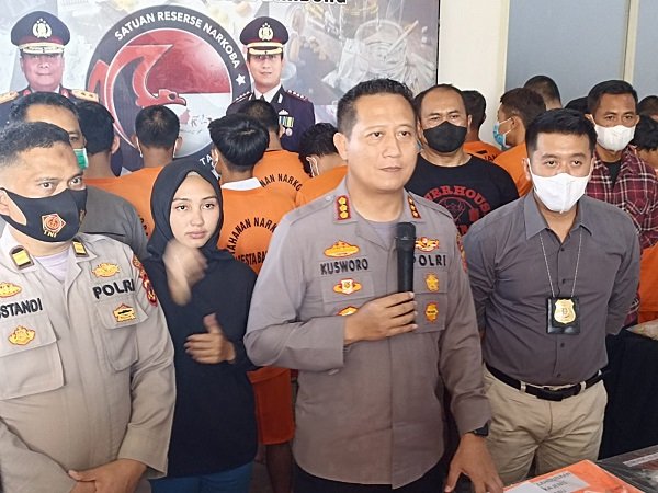 Periode Juni Hingga Juli 2022, Satnarkoba Polresta Bandung Amankan 33 Tersangka Kasus Narkotika