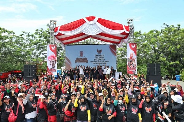 5 Ribu Warga Kab. Bekasi Deklarasi Dukungan Ganjar Presiden 2024