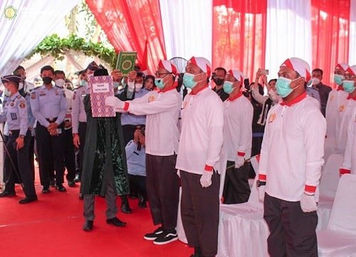40 Napiter di Lapas Gunung Sindur Ikrar Setia ke NKRI