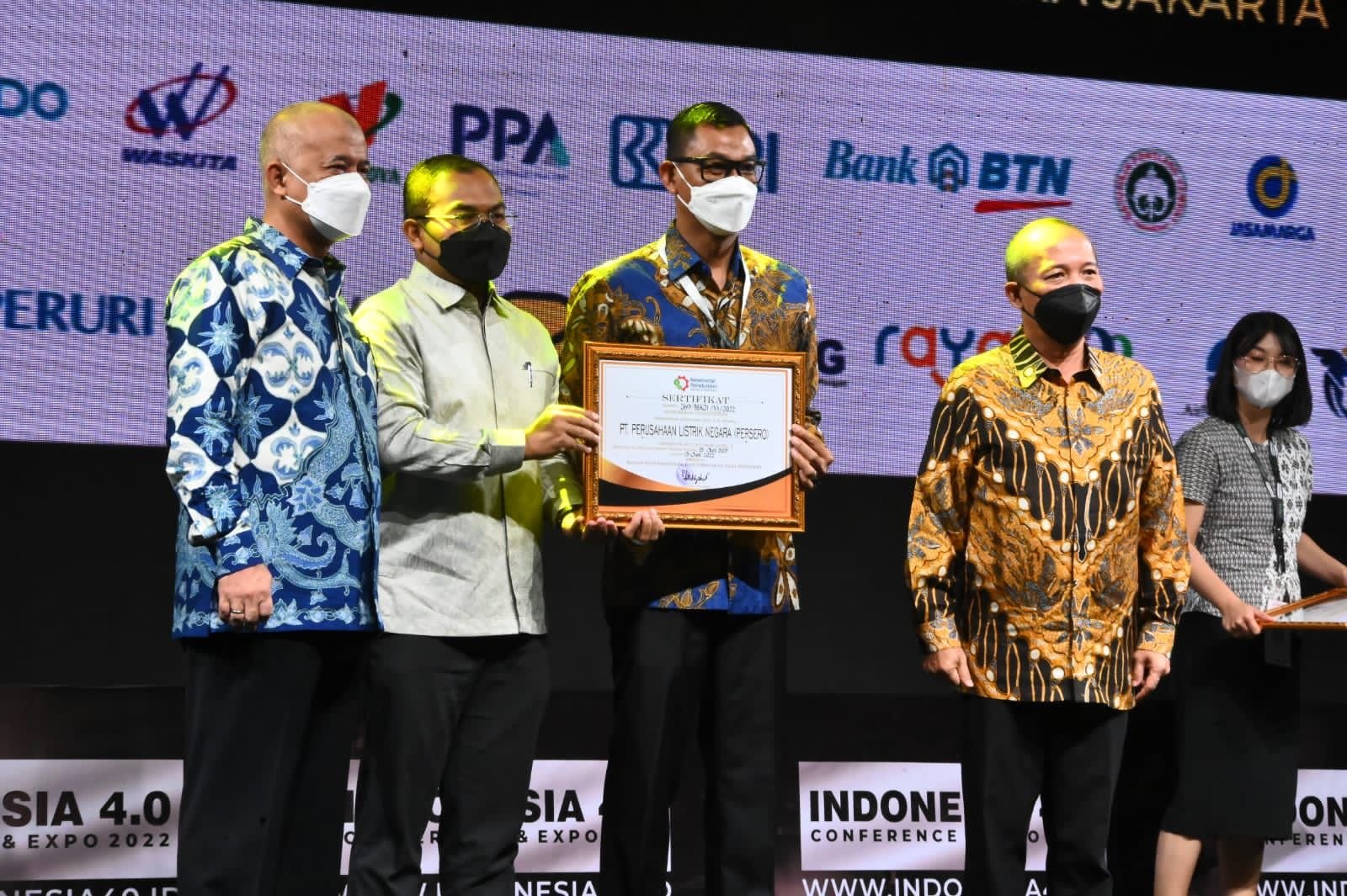 PLN Raih Penghargaan INDI 4.0 Kemenperin 2022, Target Skor di 2024 Berhasil Dicapai Tahun Ini