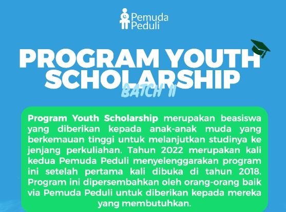 Program Youth Scholarship, Aksi Pemuda Peduli untuk Pendidikan Indonesia
