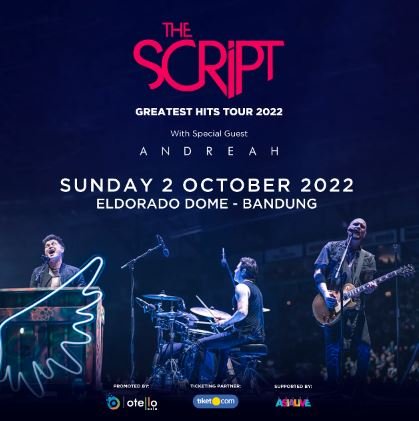 Konser The Script di Bandung, Berikut Informasi Lengkap dan Harga Tiketnya