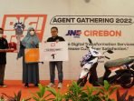 Agen Ciremai Raya mendapatkan Hadiah Motor dari JNE Cirebon