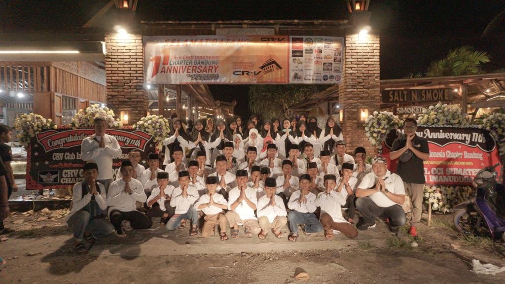 Bahagia, Bermanfaat dan Berkah untuk Sesama Hiasi Keseruan HUT Ke-11 CR-V Chapter Bandung
