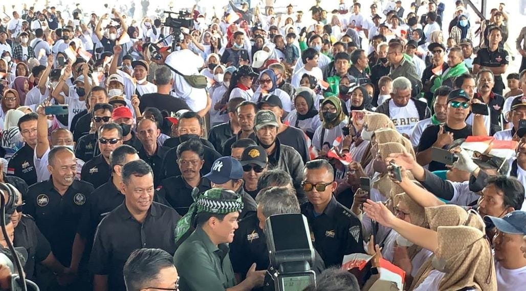 Silaturahmi dengan Ribuan Masyarakat, Erick Thohir Didukung Maju di Pilpres 2024