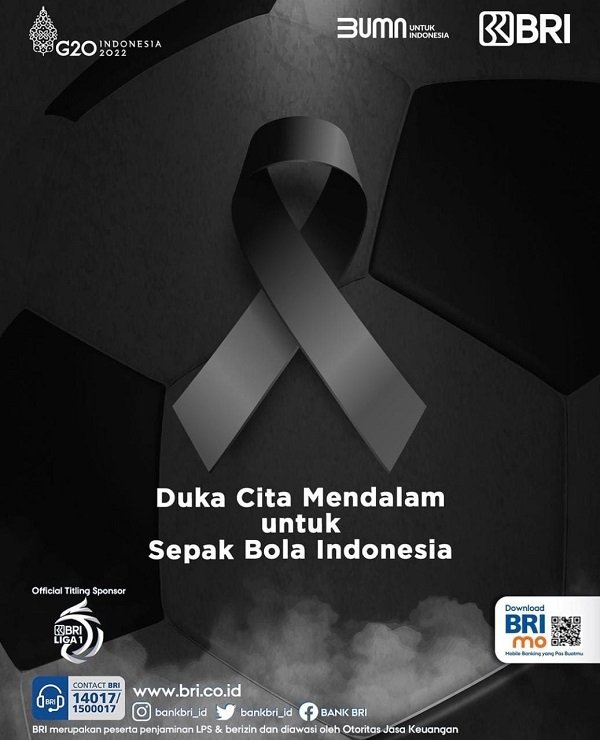 BRI Sampaikan Belasungkawa kepada Korban dan Sesalkan Insiden Kerusuhan di Stadion Kanjuruhan