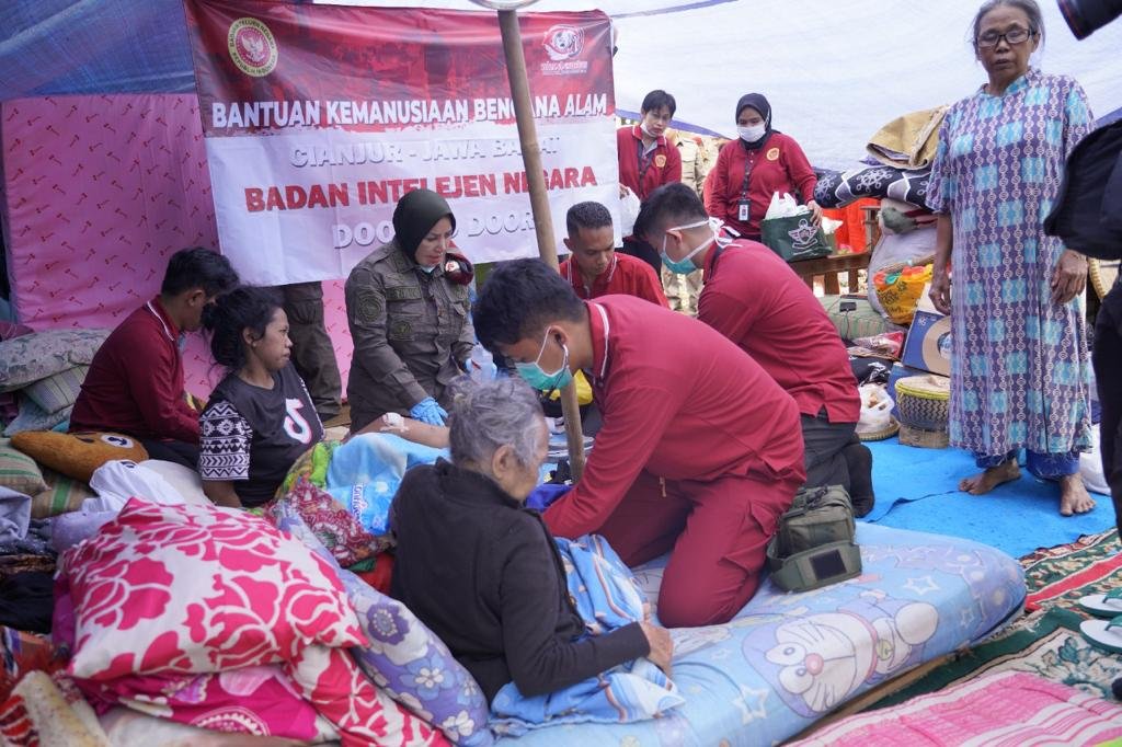 Layanan Kesehatan MI BIN, Disambut Positif Warga Korban Gempa Cianjur