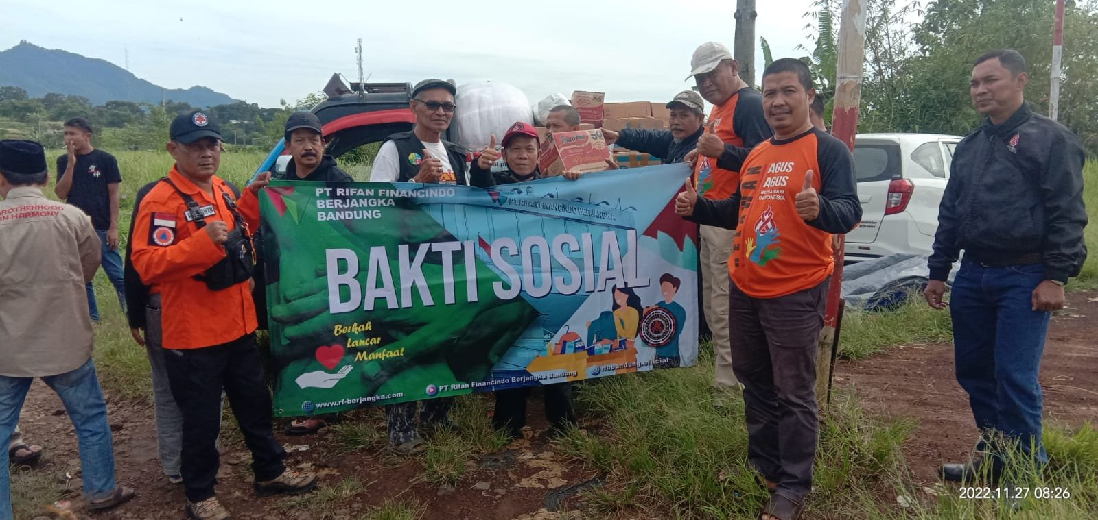 RFB Bandung Salurkan Bantuan untuk Korban Gempa Bumi Cianjur