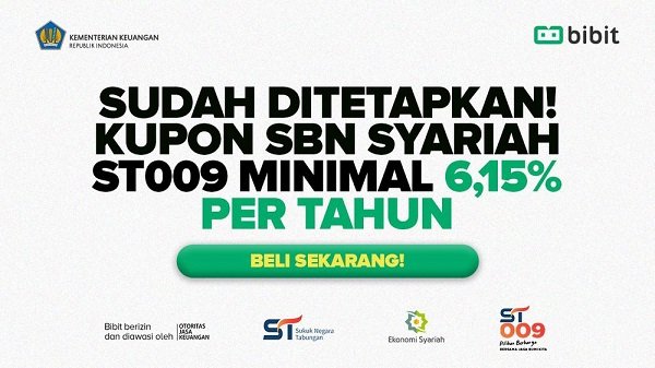 SBN Syariah Seri ST009 Sudah Bisa Dibeli, Bibit.id: Solusi Punya Passive Income Sambil Menjaga Bumi