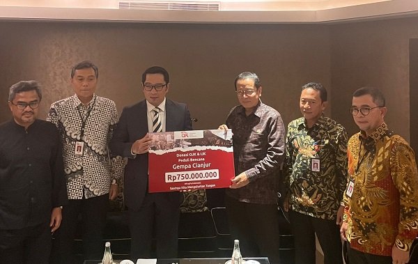 OJK dan Industri Jasa Keuangan Salurkan Bantuan untuk Korban Gempa Cianjur