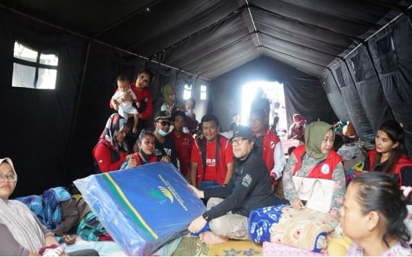PDIP Jabar Kirim Bantuan Logistik dan Dirikan Dapur Umum di Lokasi Gempa Cianjur
