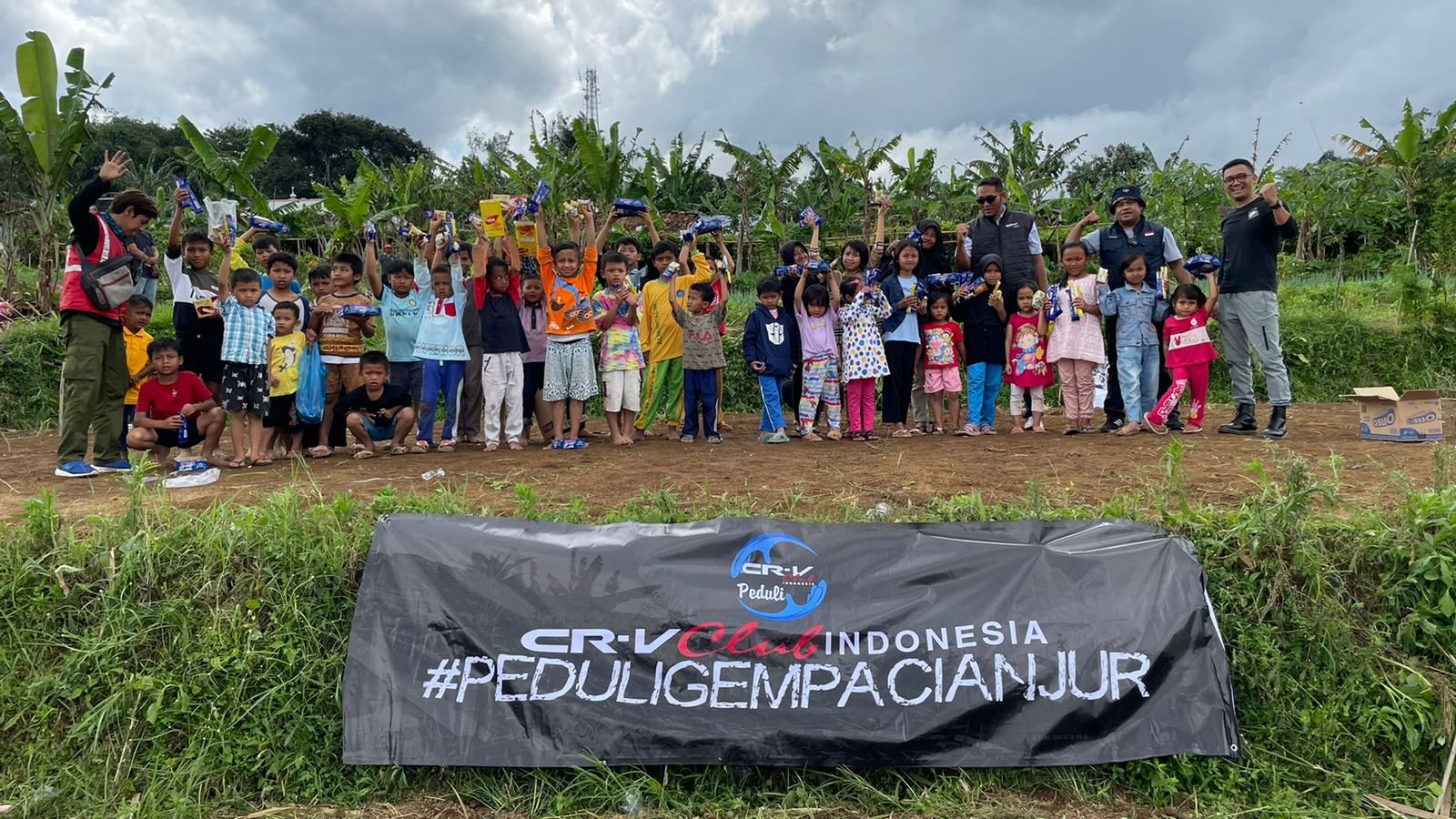 CRV Club Indonesia kembali Salurkan Bantuan Kebutuhan Logistik untuk Korban Gempa Cianjur