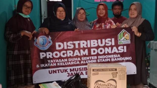 IKA STAIPI Bandung Kirim Bantuan untuk Korban Gempa Cianjur, Salurkan Satu Ton Beras dan Uang Tunai