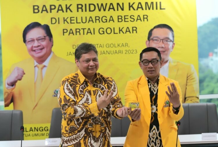 Ridwan Kamil Resmi Gabung dengan Partai Golkar