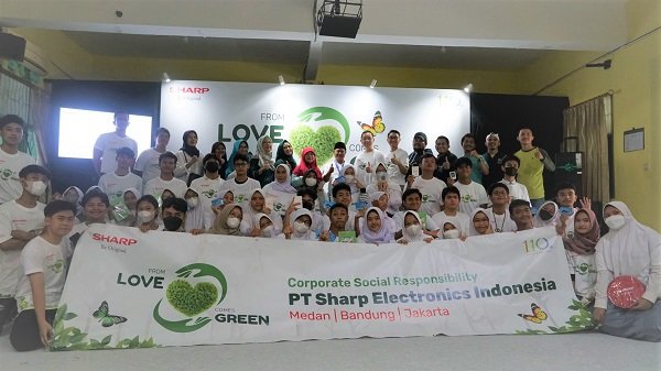 Rayakan Hari jadi ke 110 Tahun Sharp Gaungkan Kampaye Pelestarian Lingkungan ke Siswa Sekolah