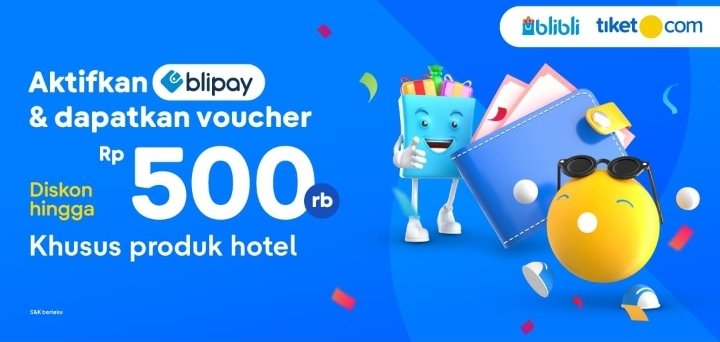 Blipay Kini Hadir di tiket.com, Ekosistem Blibli Tiket Makin Kaya Manfaat untuk Pelanggan