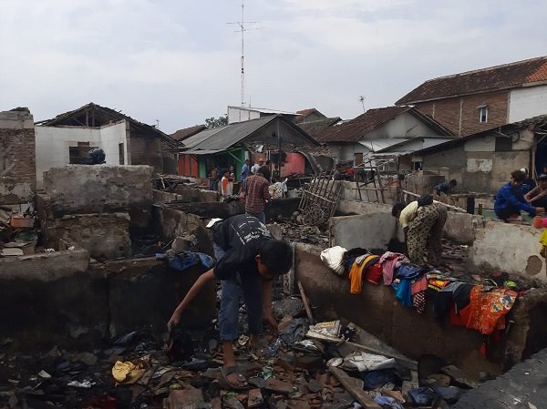 Kebakaran Puluhan Rumah di Margahayu, Api Diduga dari Lilin