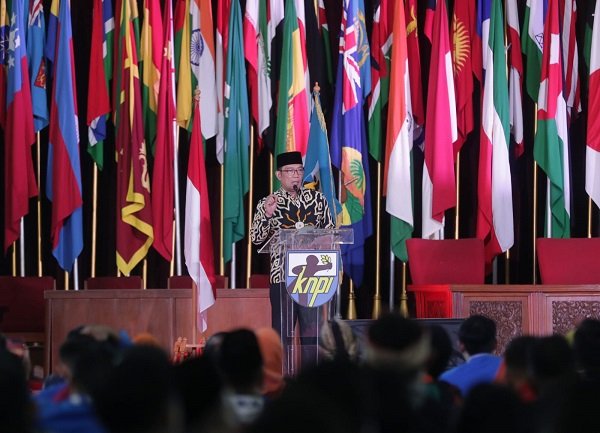 Hadiri Rakernas, Ridwan Kamil Minta KNPI Lahirkan Gagasan Besar