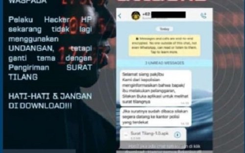Waspada Modus Penipuan Surat Tilang Lewat WhatsApp