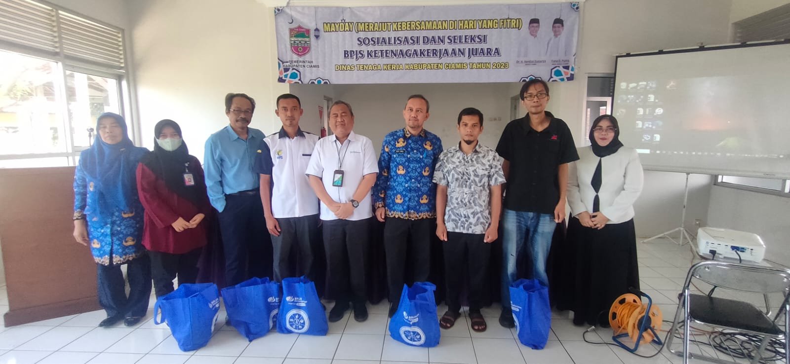 Sambut May Day, Disnaker Ciamis Gelar Sosialisasi dan Seleksi BPJS Ketenagakerjaan Juara
