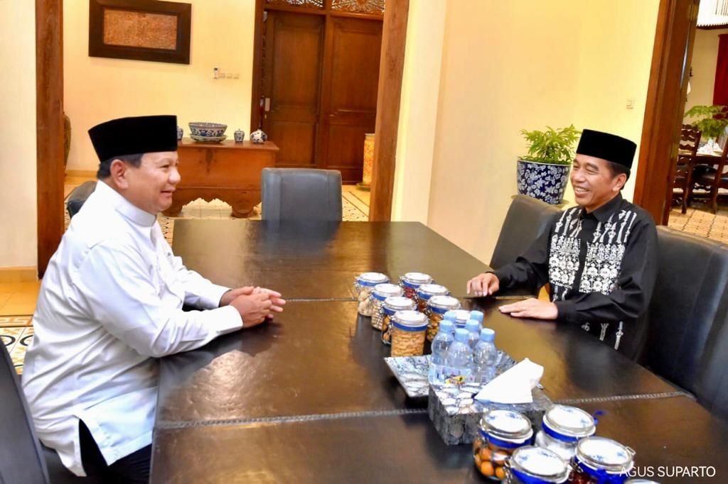 Pertemuan Ceria dengan Jokowi, Prabowo Didoakan Segera Dapat Cawapres