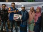 Pemberian santunan berupa Al Quran yang diberikan secara simbolis oleh PIC Community DAM, Pengurus IMHP, dan Pengurus Ikatan Motor Honda Jawa Barat