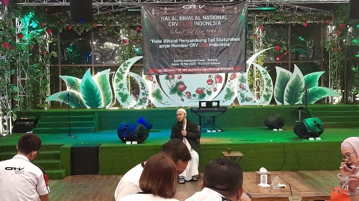 Halal Bihalal Keluarga Besar CRV Club Indonesia di Astro Higland Ciater Diisi Ceramah Ustad Mega