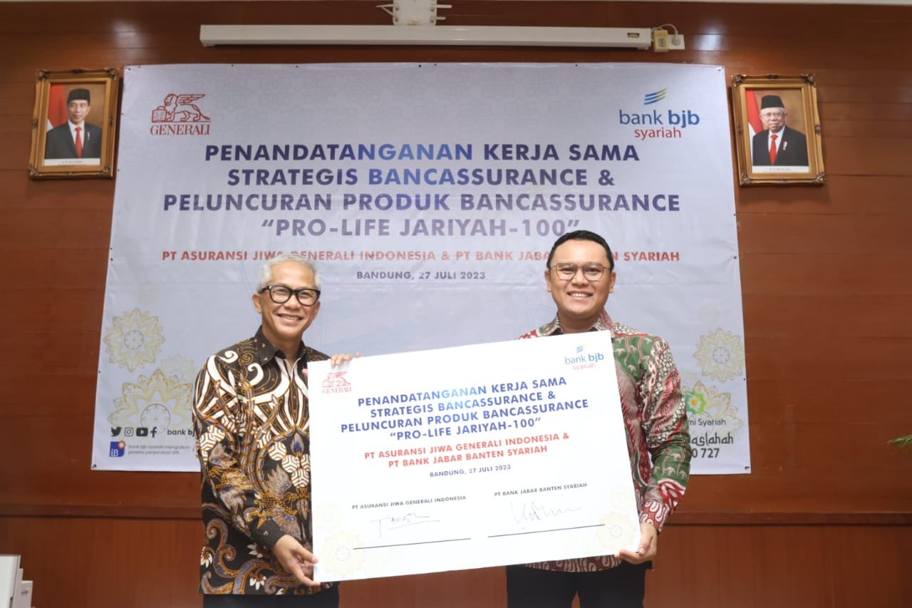 Generali Indonesia Digandeng Bank Bjb Syariah Bidik Pasar Asuransi Syariah dengan Luncurkan Pro-life Jariyah-100