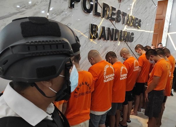 16 Pengedar Narkoba Ditangkap jajaran Polrestabes Bandung