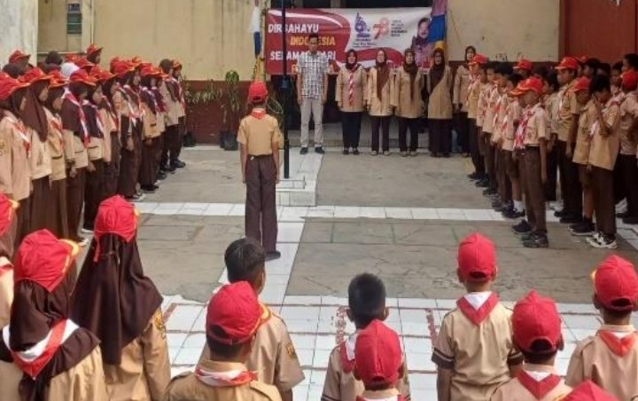 Ceria Ikuti Kegiatan PERJUSA SDN Cikoneng
